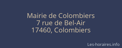 Mairie de Colombiers