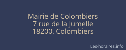 Mairie de Colombiers