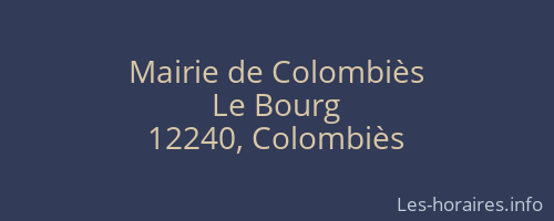Mairie de Colombiès