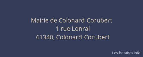 Mairie de Colonard-Corubert