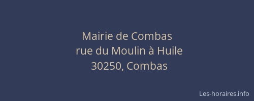 Mairie de Combas