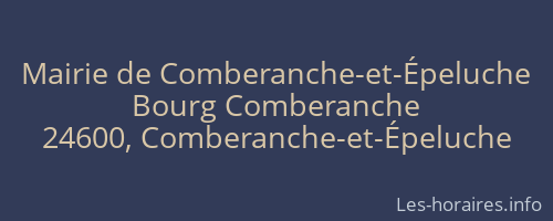 Mairie de Comberanche-et-Épeluche
