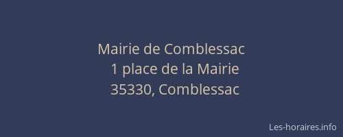 Mairie de Comblessac