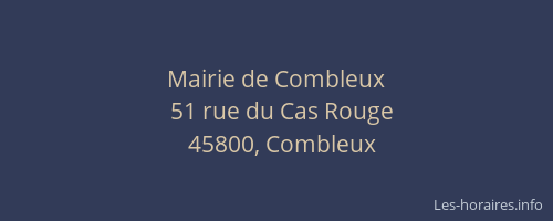 Mairie de Combleux
