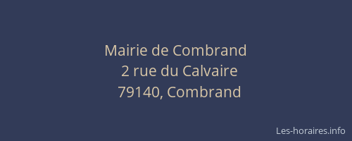 Mairie de Combrand