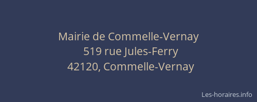 Mairie de Commelle-Vernay