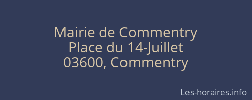 Mairie de Commentry