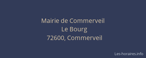 Mairie de Commerveil