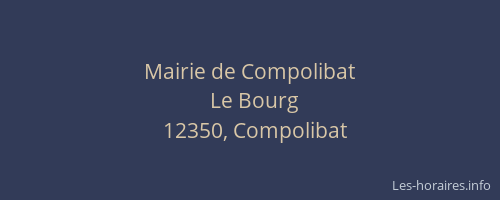 Mairie de Compolibat