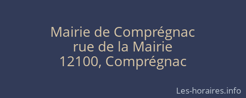 Mairie de Comprégnac