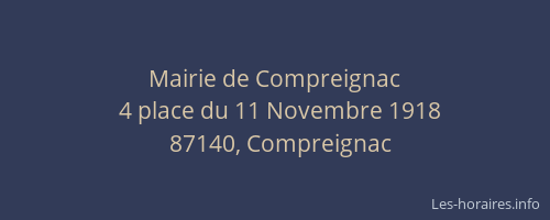 Mairie de Compreignac