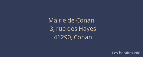 Mairie de Conan