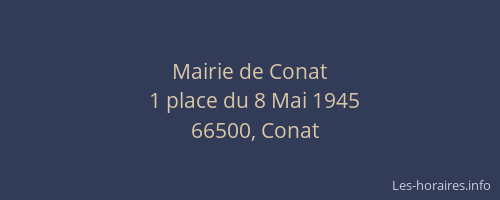 Mairie de Conat