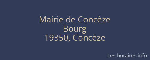 Mairie de Concèze