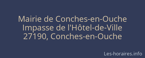 Mairie de Conches-en-Ouche