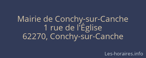 Mairie de Conchy-sur-Canche