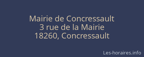 Mairie de Concressault