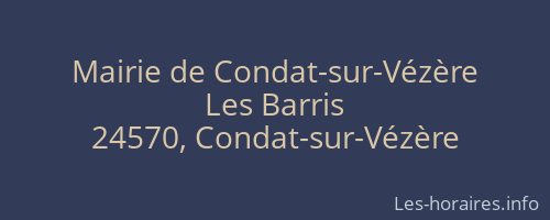 Mairie de Condat-sur-Vézère