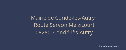 Mairie de Condé-lès-Autry