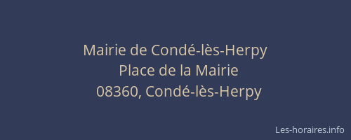 Mairie de Condé-lès-Herpy