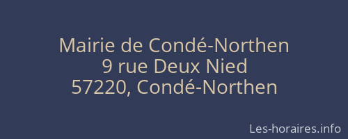 Mairie de Condé-Northen