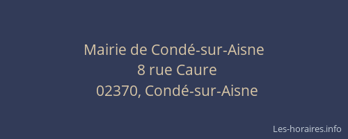 Mairie de Condé-sur-Aisne