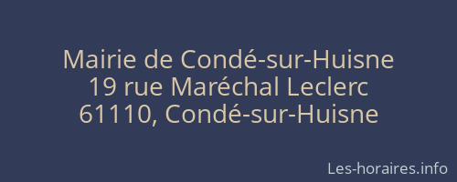 Mairie de Condé-sur-Huisne