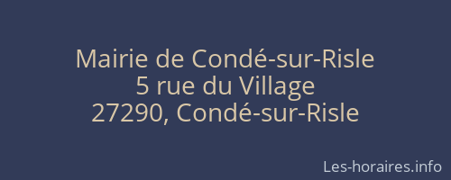 Mairie de Condé-sur-Risle