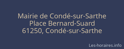Mairie de Condé-sur-Sarthe
