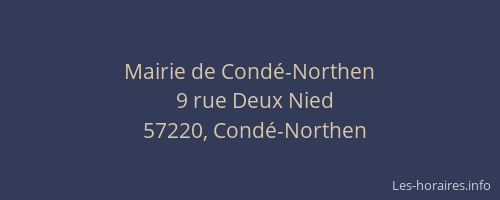 Mairie de Cond&eacute;-Northen