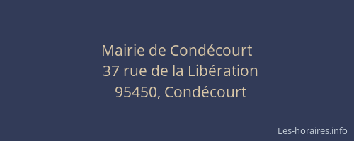 Mairie de Condécourt