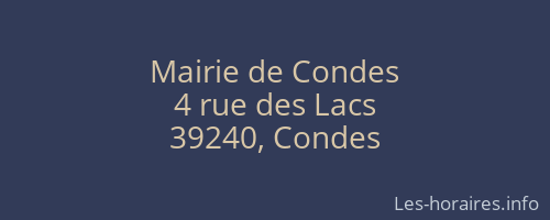Mairie de Condes