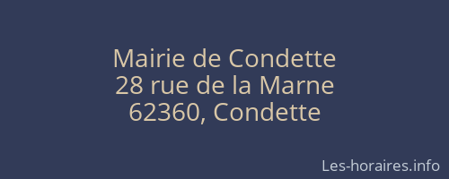 Mairie de Condette