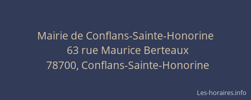 Mairie de Conflans-Sainte-Honorine