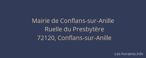 Mairie de Conflans-sur-Anille