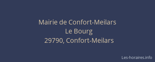 Mairie de Confort-Meilars