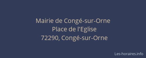 Mairie de Congé-sur-Orne