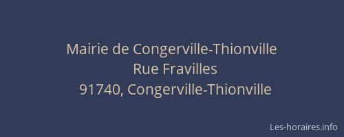 Mairie de Congerville-Thionville