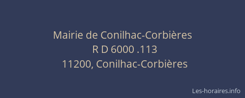 Mairie de Conilhac-Corbières