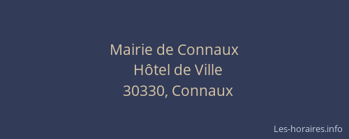 Mairie de Connaux