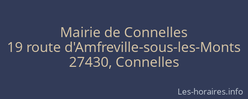 Mairie de Connelles