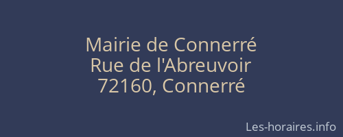 Mairie de Connerré