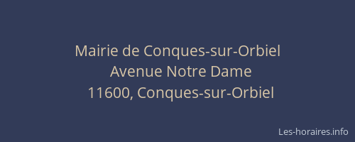 Mairie de Conques-sur-Orbiel