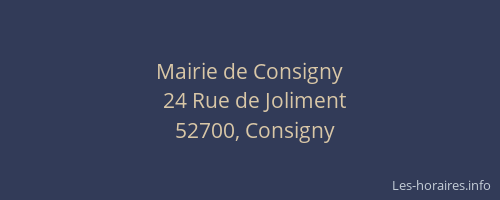 Mairie de Consigny