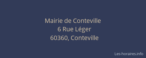 Mairie de Conteville