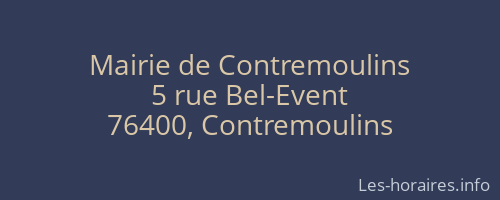 Mairie de Contremoulins