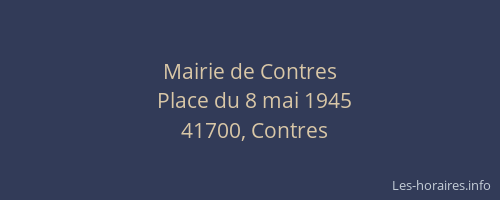 Mairie de Contres