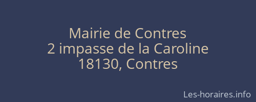 Mairie de Contres