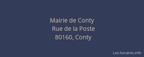 Mairie de Conty