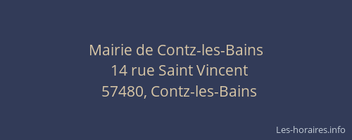 Mairie de Contz-les-Bains